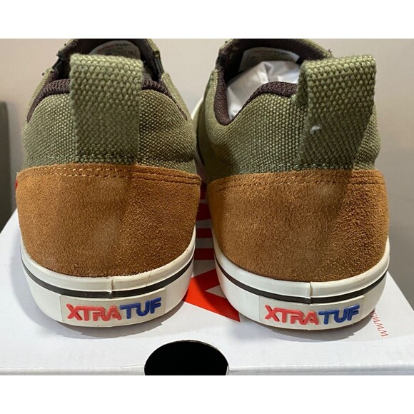 XTRATUF Men's 8 Sharkbyte Canvas Suede Slip On Deck Shoes Sneakers Green XSB-300 - Picture 2 of 8
